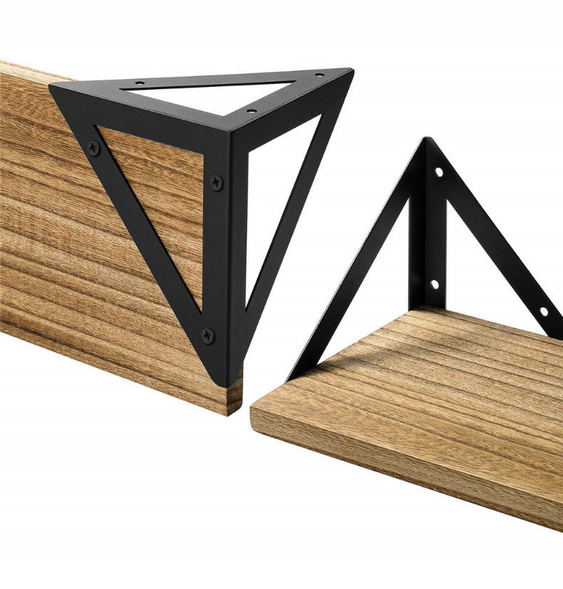 Nordic Industrial Tri-Bracket Floating Shelf