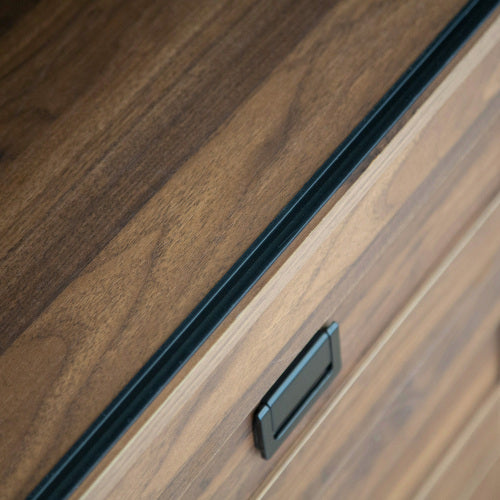 Halsa Tall Wardrobe Cabinet – Walnut