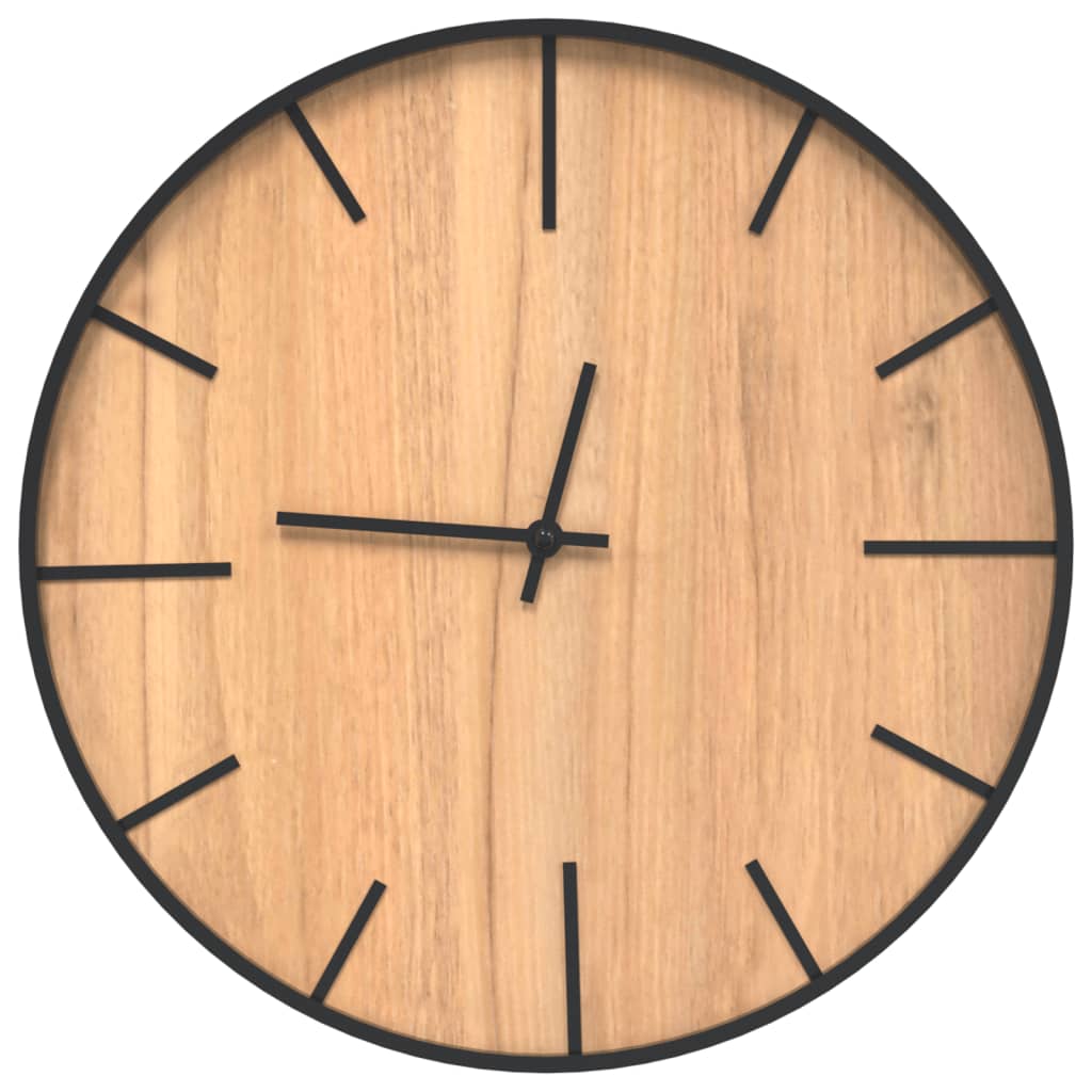 Nordhavn Ø39 Minimalist Wood-Iron Wall Clock