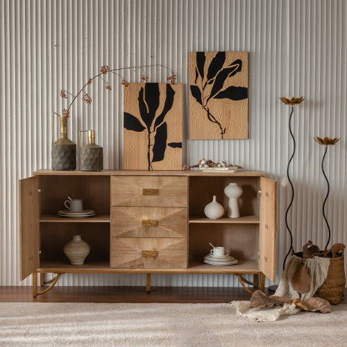 NordFlet 9-Drawer Sideboard