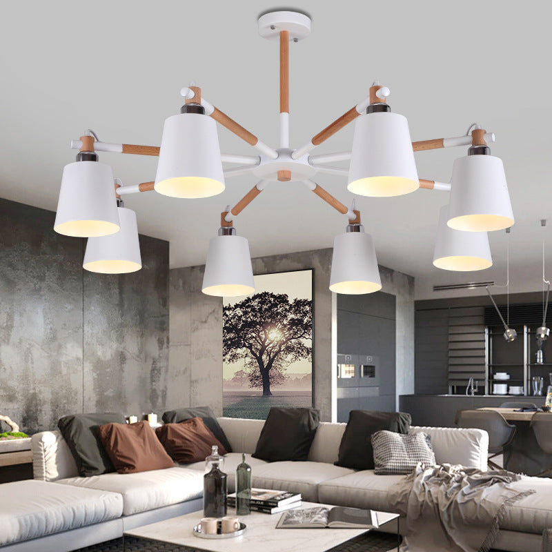 Simple Living Room Lamp Ceiling Lamp Solid Wood