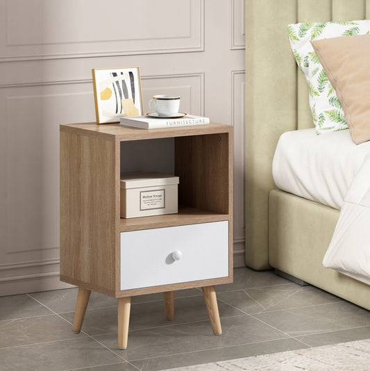 Lysbord Duo – Mid-Century Nightstand Set