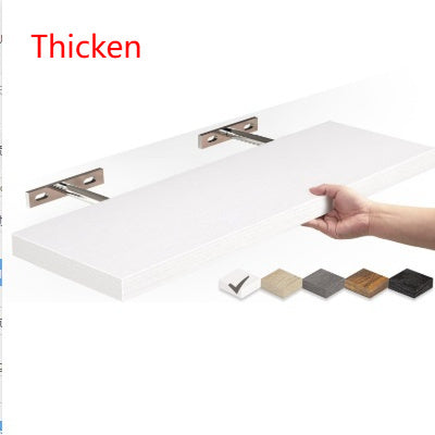 Nordic Rustic Wall-Mount Solid Wood Shelf