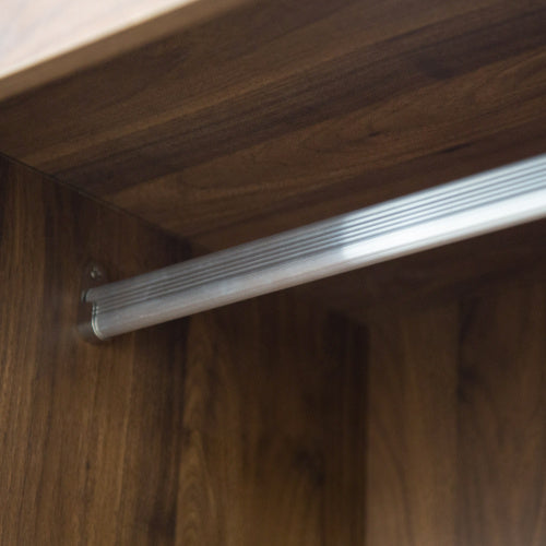 Halsa Tall Wardrobe Cabinet – Walnut