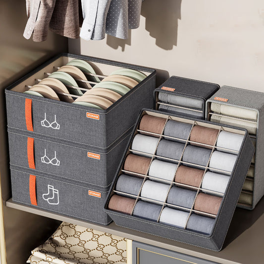 NordicFold™ Modular Underwear & Sock Organizer Box