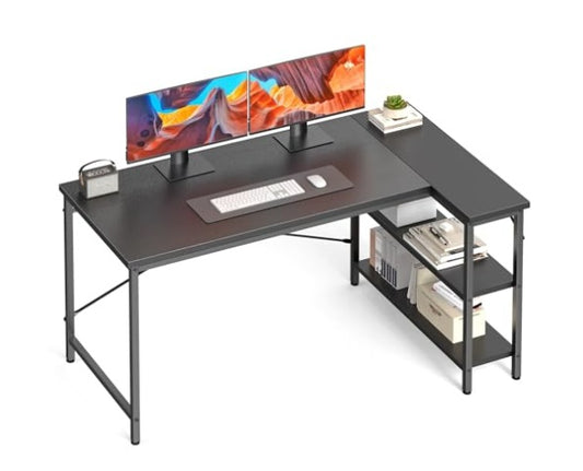 LuxeFold 47" Reversible L-Shape Workstation
