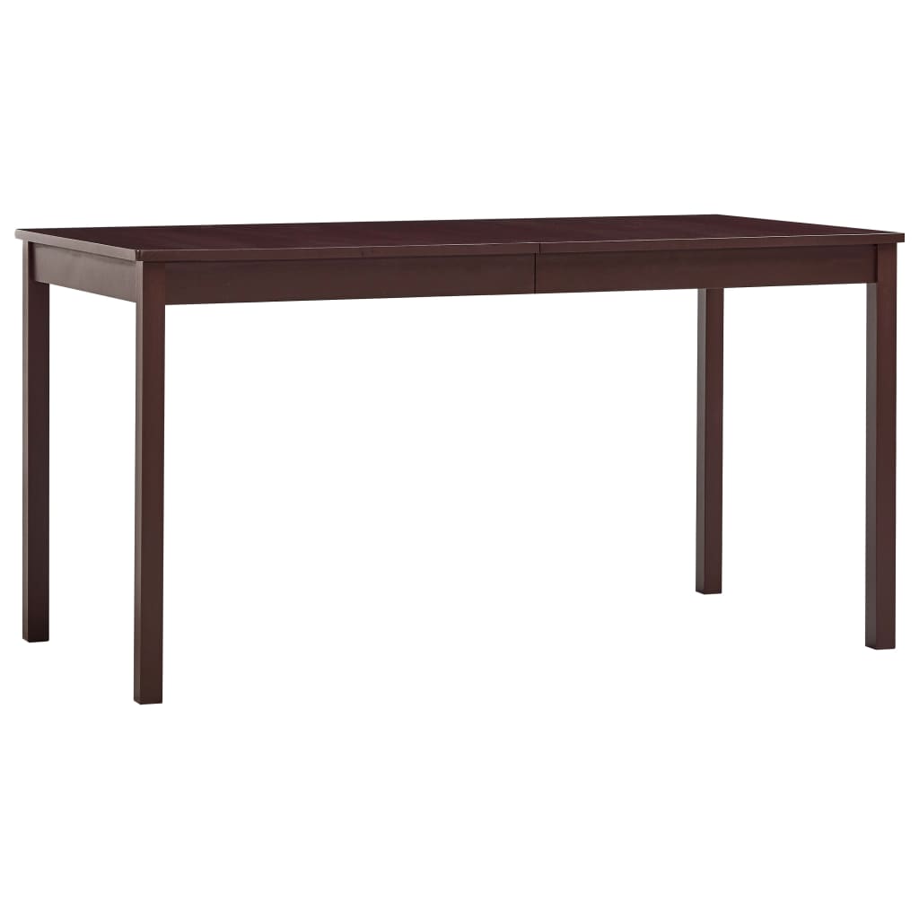 Nordhavn™ Solid Pine Dining Table – Dark Roast