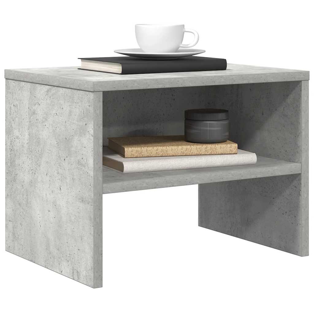 Gråsten Concrete Minimalist Nightstand – 40cm Nordic Side Table