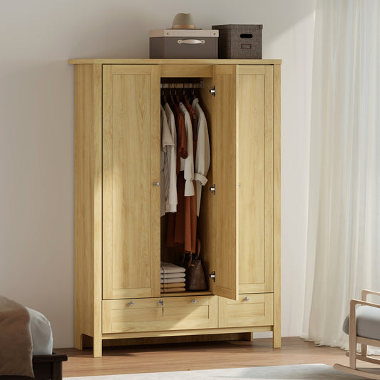 NordHavn 3-Door Oak Wardrobe