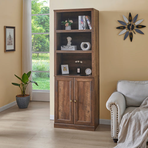 Runa™ Rustic Smart Storage Cabinet – Nordic Brown