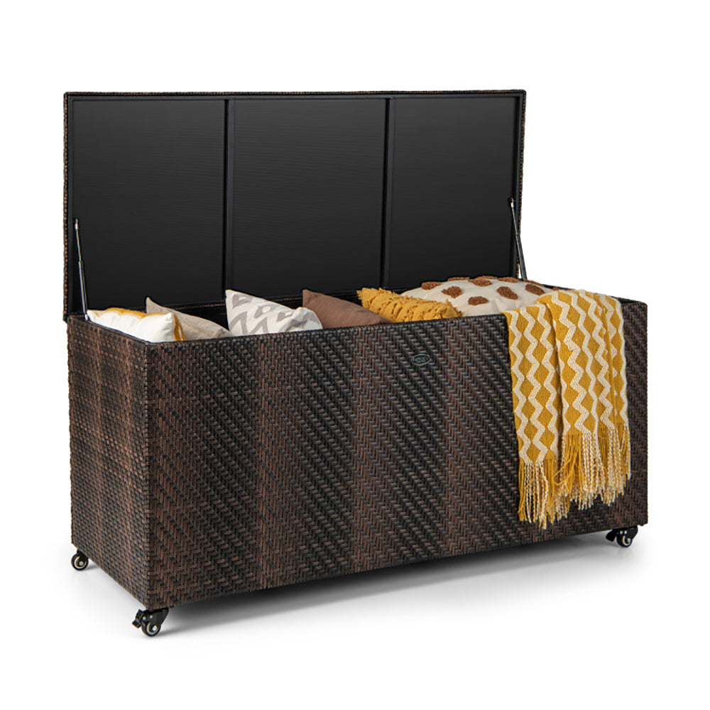 NordHaven™ 96G Outdoor Wicker Storage Chest