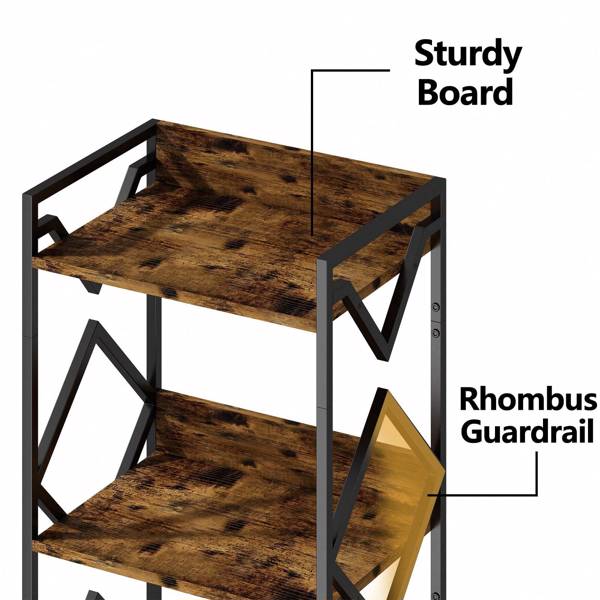 NordFrame™ 3-Tier Geometric Display Shelf