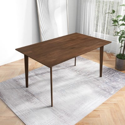 Nordhavn™ Solid Oak Dining Table – Deep Walnut