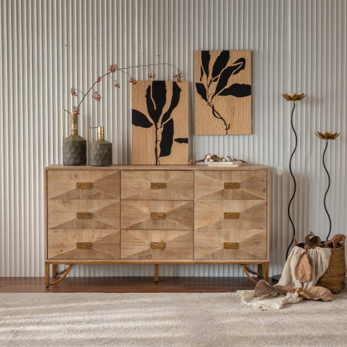 NordFlet 9-Drawer Sideboard