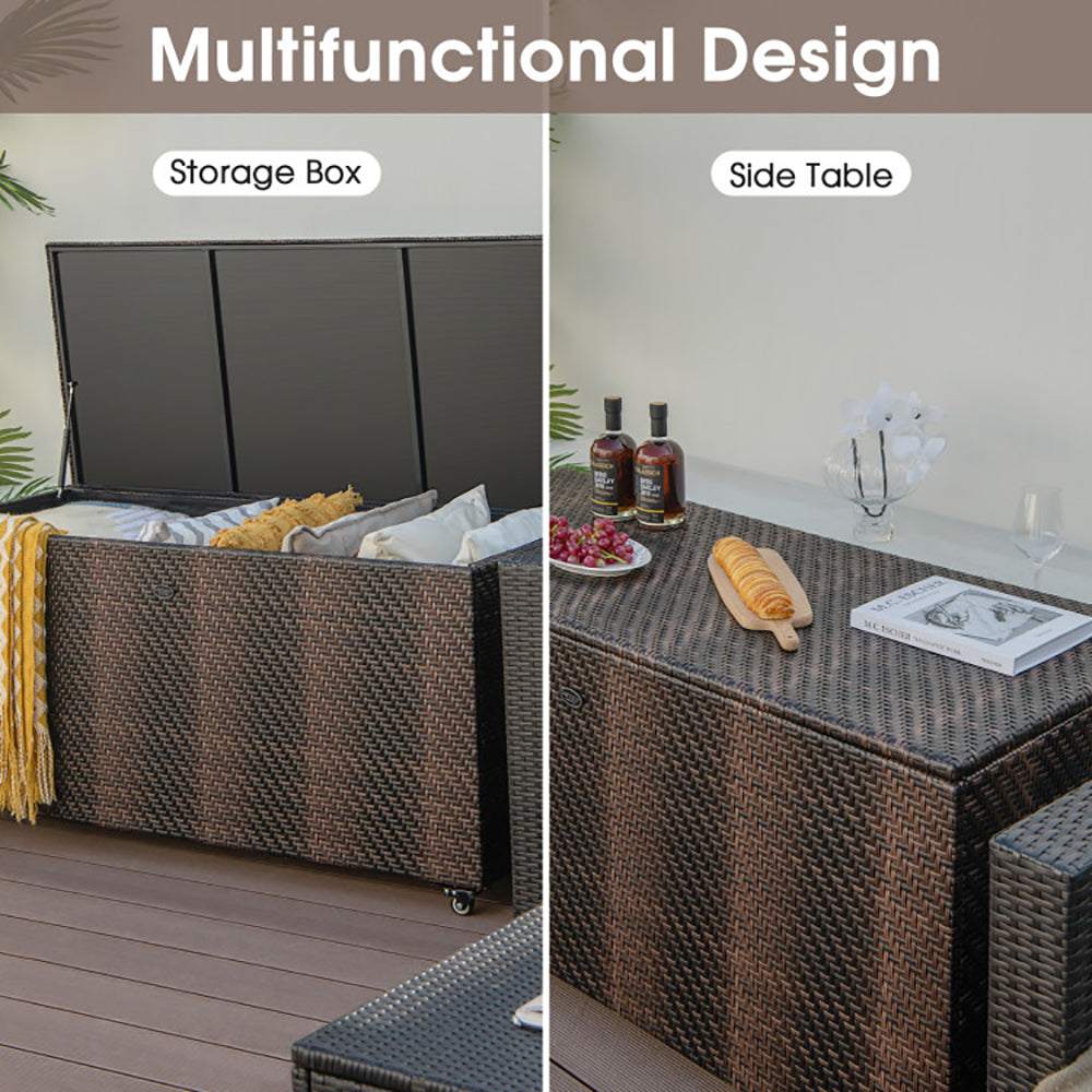 NordHaven™ 96G Outdoor Wicker Storage Chest