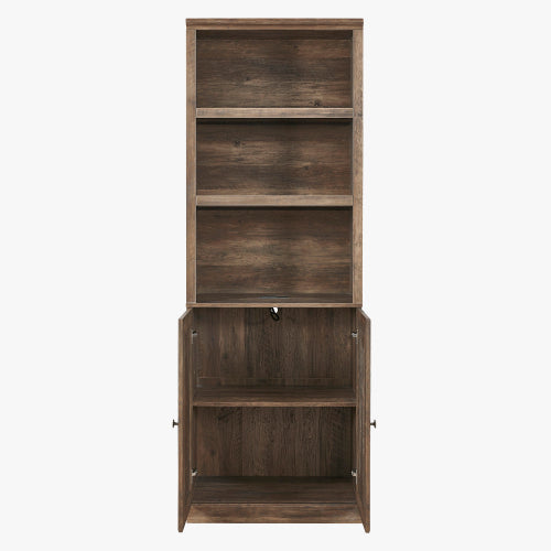 Runa™ Rustic Smart Storage Cabinet – Nordic Brown