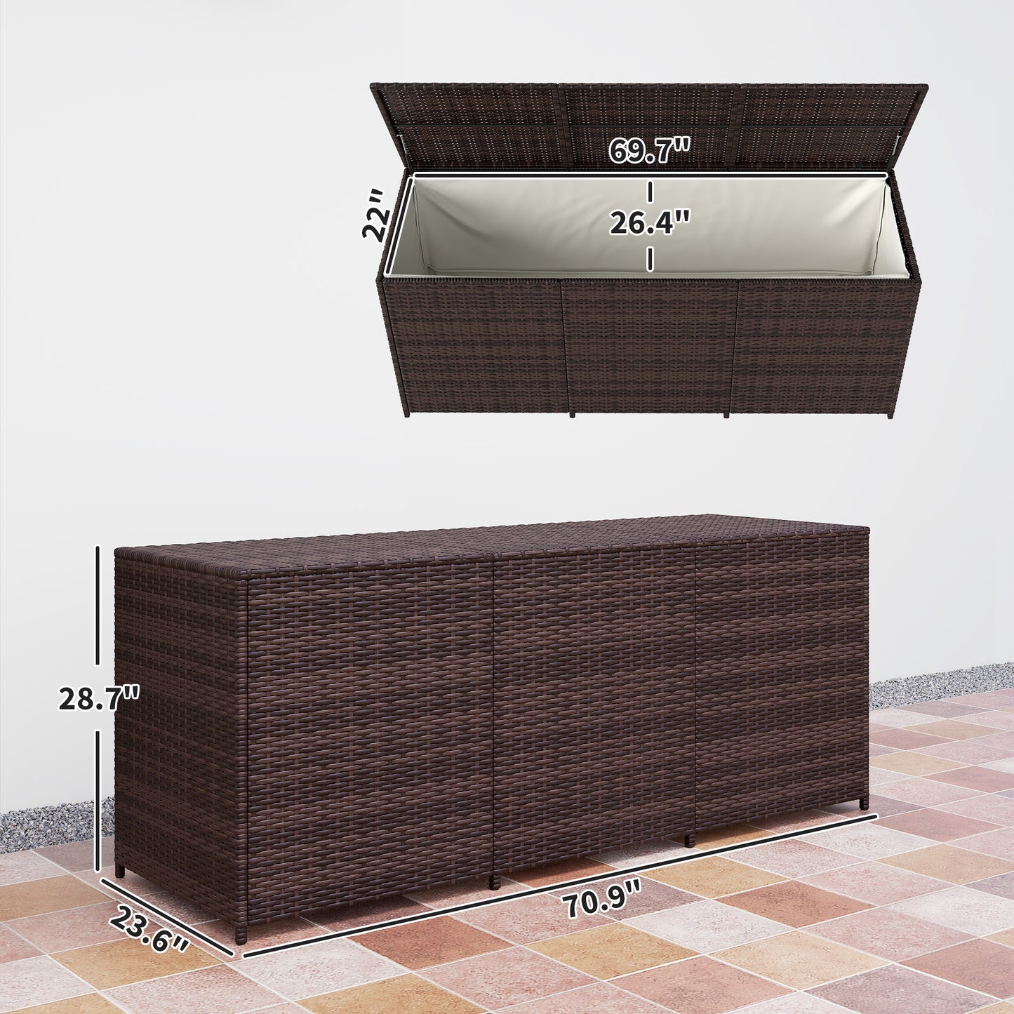 NordHaven™ XL 175G Patio Storage Chest