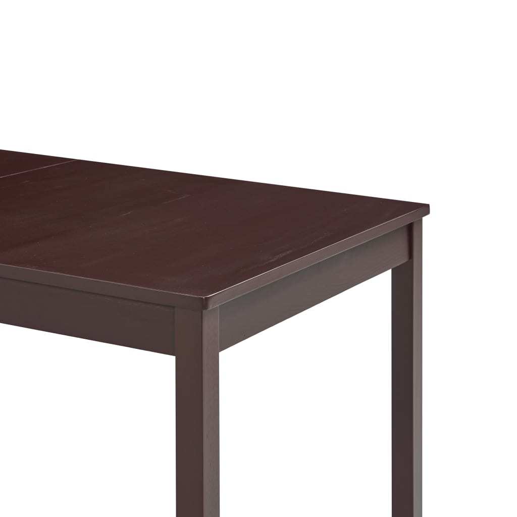 Nordhavn™ Solid Pine Dining Table – Dark Roast