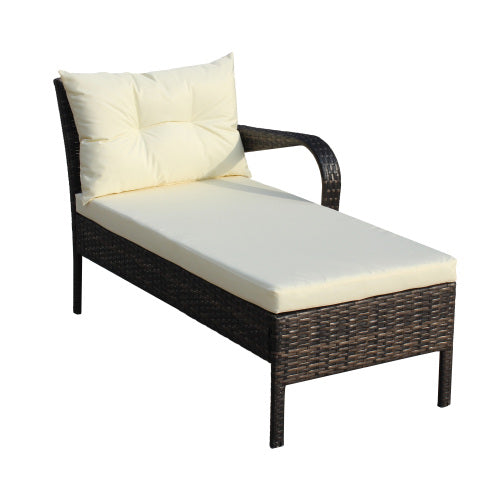 Lyngrove 2-Piece Outdoor Wicker Lounge Set – Beige Comfort Edition