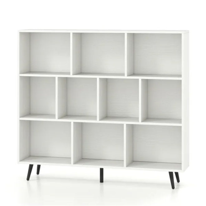 NordCube™ 10-Cell Modern Storage Console – Arctic White