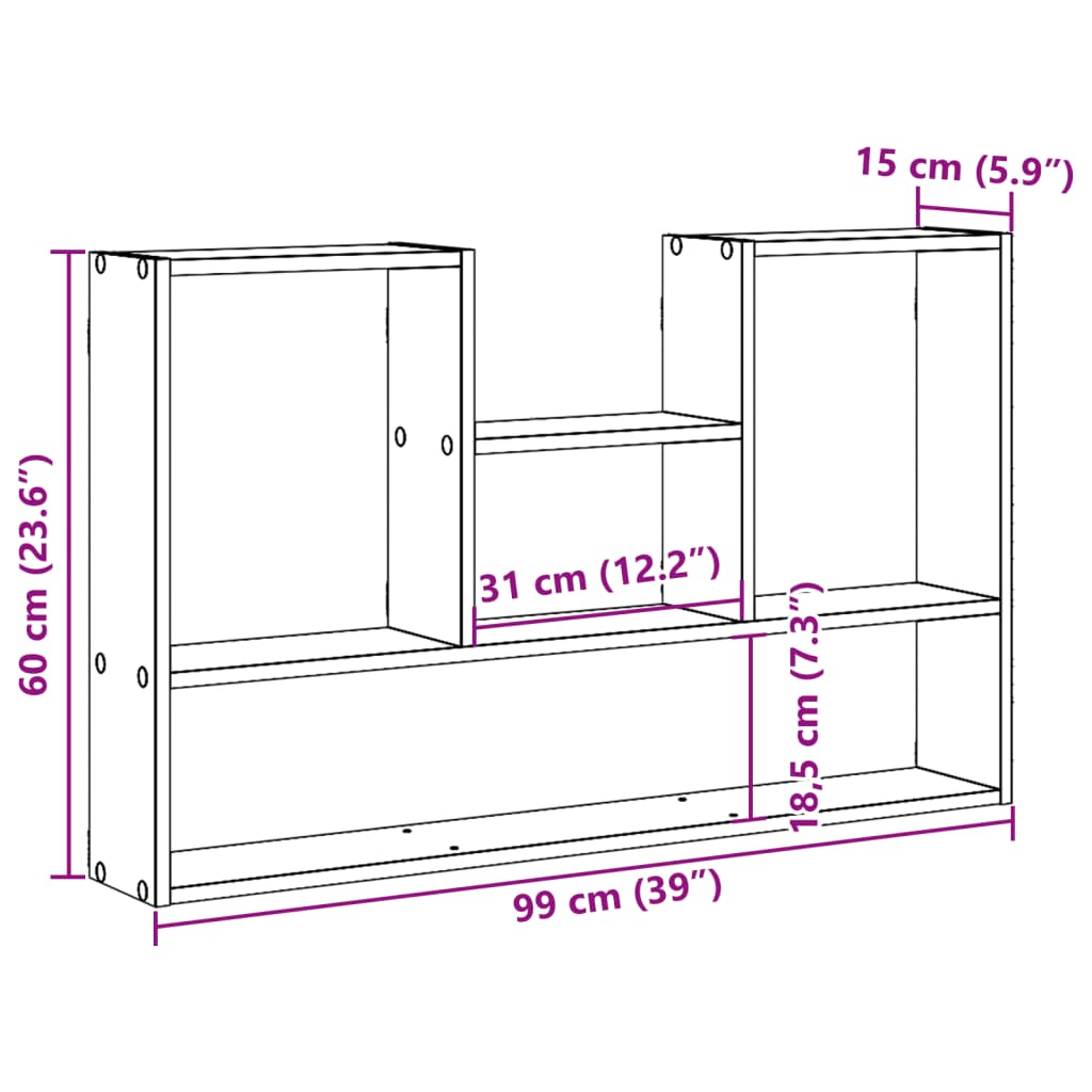 ScandiWall™ 99cm Modular Display Shelf