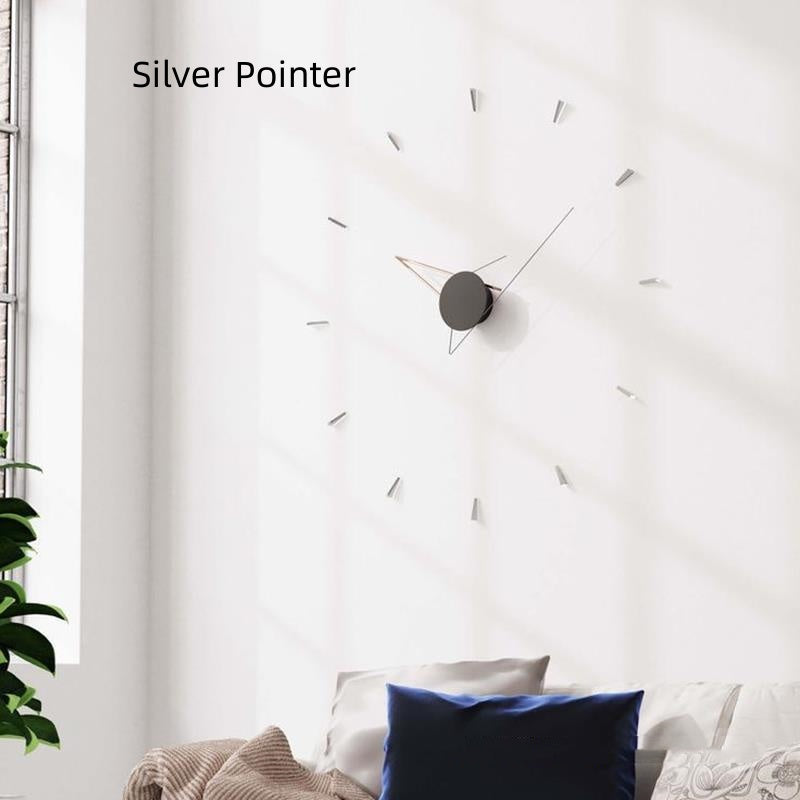 Silhouette Minimalist Wall Clock – Black Pointer Edition