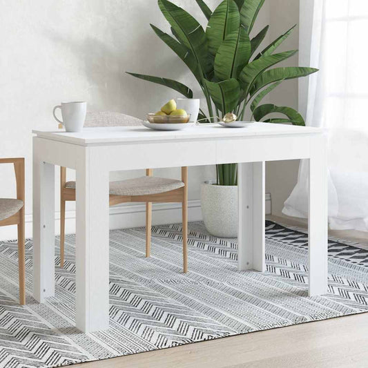 Fjellvit™ Minimalist Dining Table – Arctic White