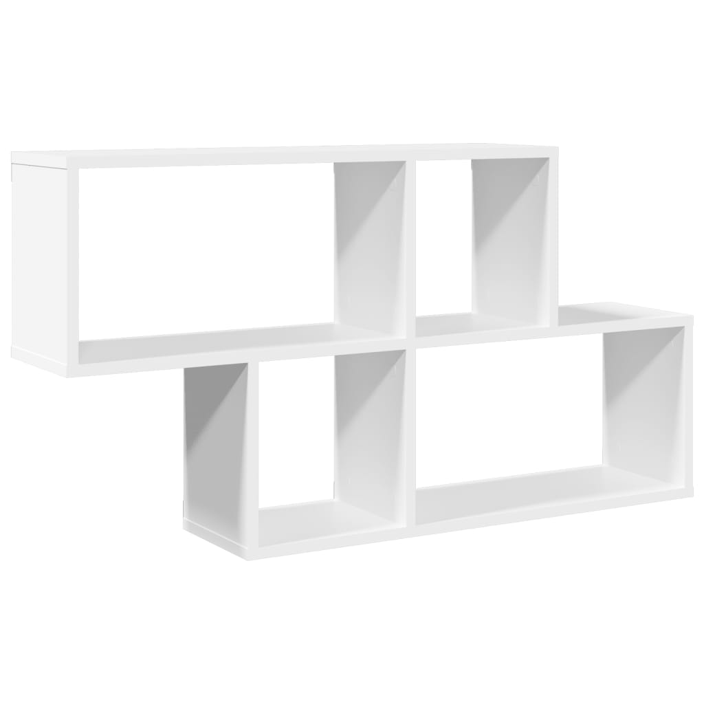 Nordic Concrete-Grey Geometric Wall Shelf