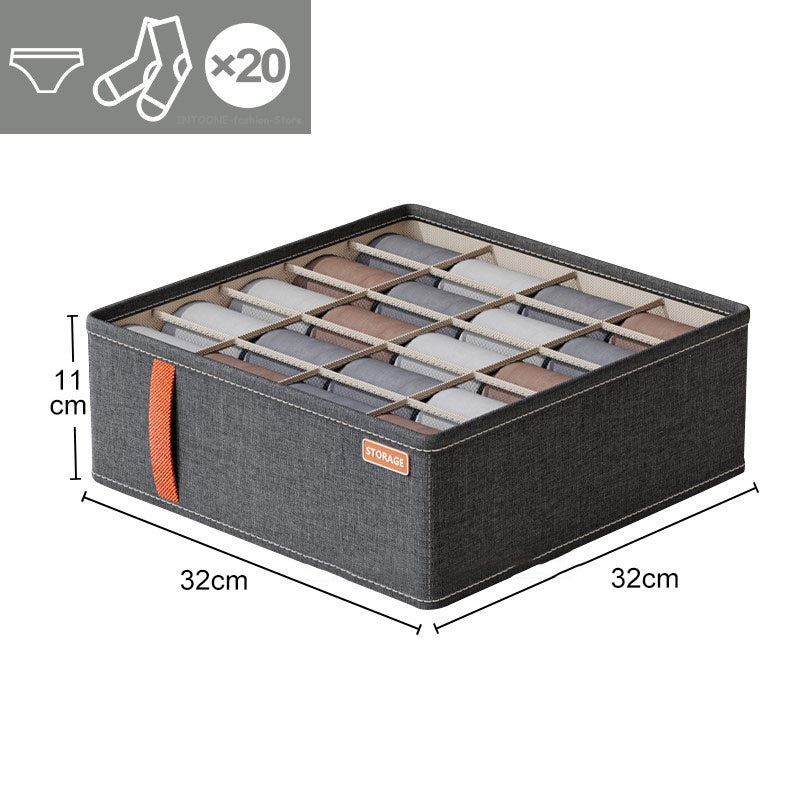 NordicFold™ Modular Underwear & Sock Organizer Box