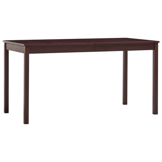 Nordhavn™ Solid Pine Dining Table – Dark Roast
