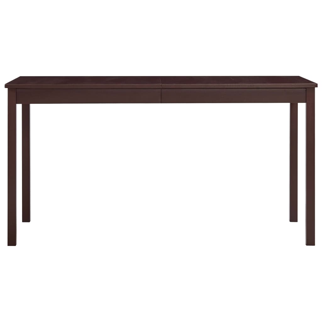 Nordhavn™ Solid Pine Dining Table – Dark Roast