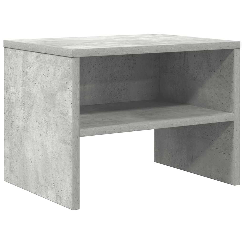 Gråsten Concrete Minimalist Nightstand – 40cm Nordic Side Table