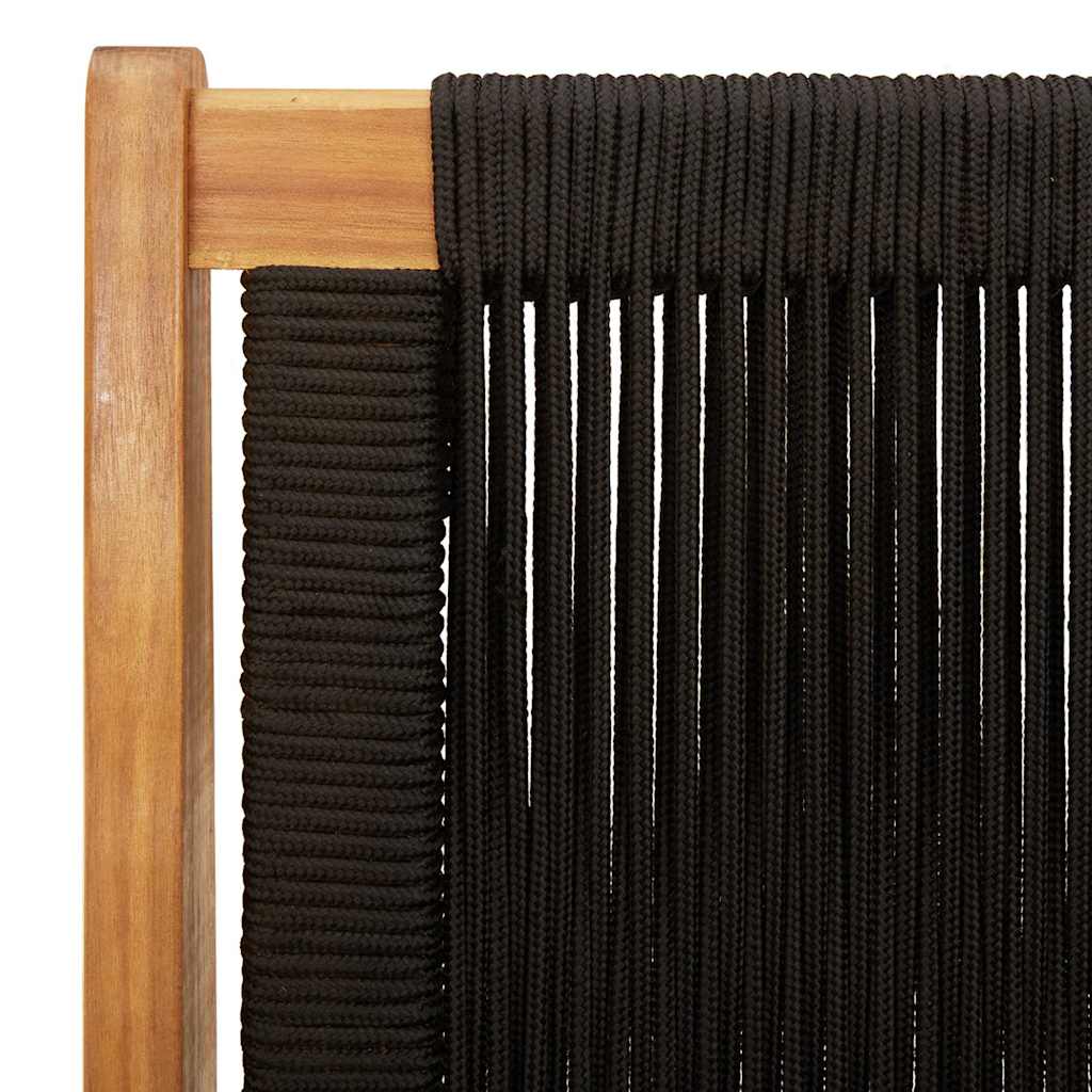 Nordvæik™ Solid Acacia & Woven Cord Outdoor Bench – 78cm Premium Nordic Seating