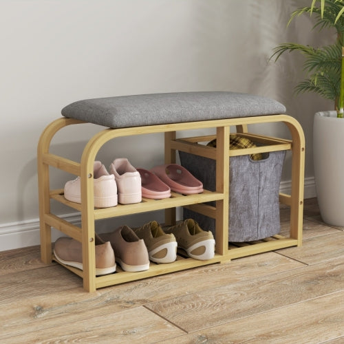 Lunara Bamboo Entryway Bench