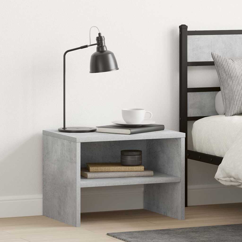 Gråsten Concrete Minimalist Nightstand – 40cm Nordic Side Table