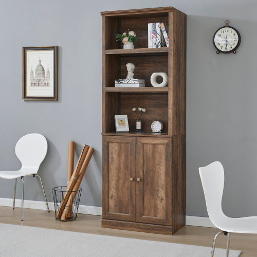 Runa™ Rustic Smart Storage Cabinet – Nordic Brown