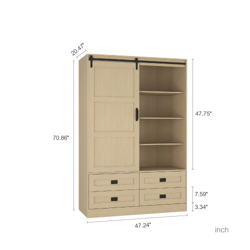 Lysön Tall Wardrobe Cabinet