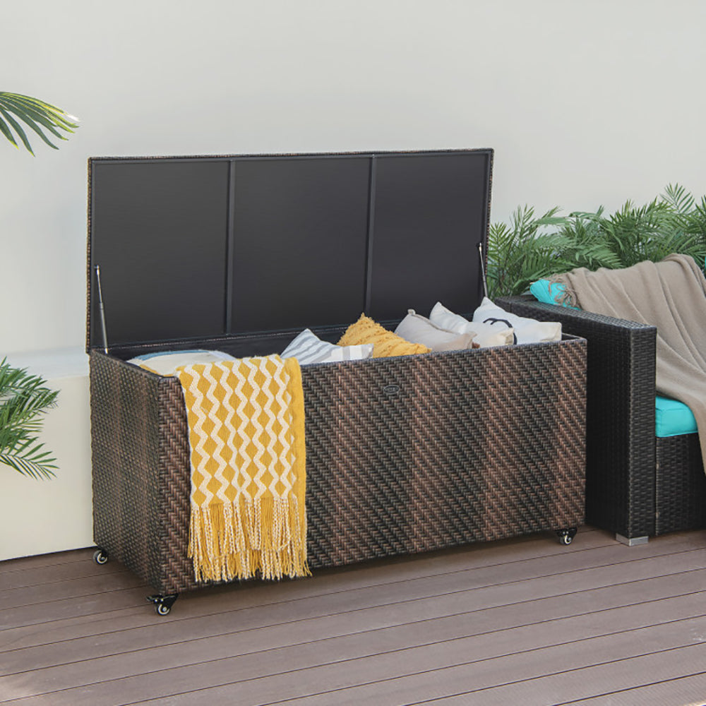 NordHaven™ 96G Outdoor Wicker Storage Chest